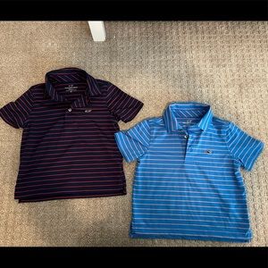 Two Vineyard Vines performance polos